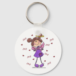 Angel Hearts Keychain
