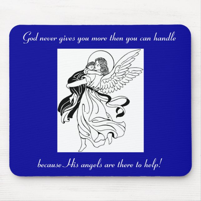 Angel Help Mouse Pad (Front)
