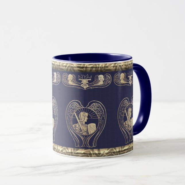 Angel Heraldry With Soldier Mug (Front Right)