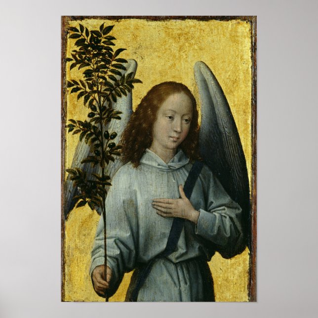 Angel Holding an Olive Branch Poster (Front)