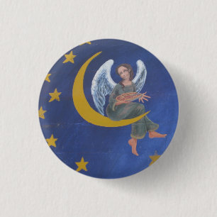 Angel Holding Pizza Button !