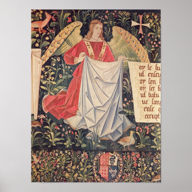 Angel holding the shroud poster (Front)
