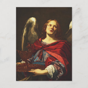 Angel Holding the Vessel and Towel Postcard