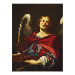 Angel Holding the Vessel and Towel  Poster