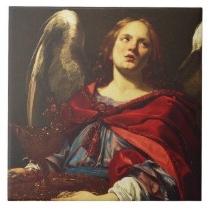 Angel Holding the Vessel and Towel  Tile