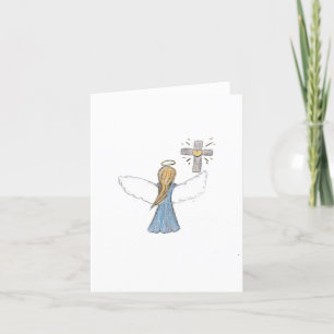 Angel holiday card