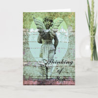 Angel Holy Cross Thinking of You Card