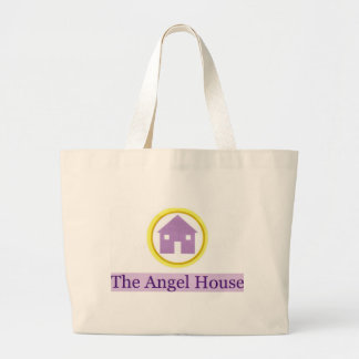 angel house logo large tote bag