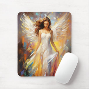 Angel Impressionist Art Mouse Pad