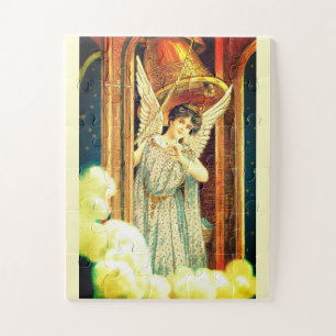 Angel in a belfry art jigsaw puzzle