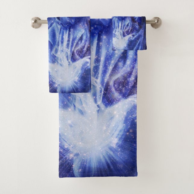 Angel in Blue Bath Towel Set (Insitu)