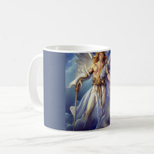 Angel In Blue Carrying A Sword Coffee Mug
