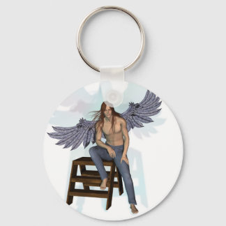 Angel in Blue Jeans Keychain