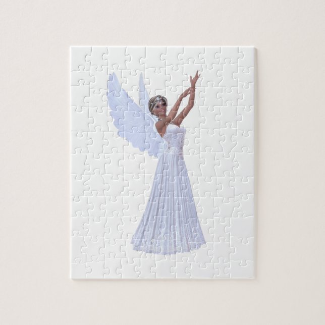 Angel in Blue Jigsaw Puzzle (Vertical)