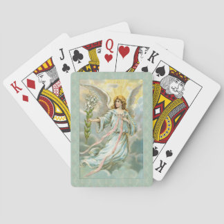 Angel In Blue Playing Cards