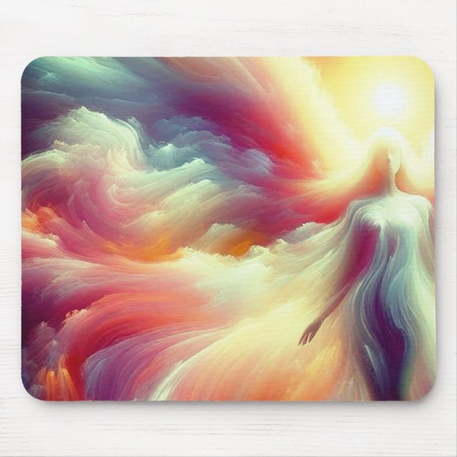 Angel In Disguise in the Clouds on a Desktop Mouse Pad (Front)