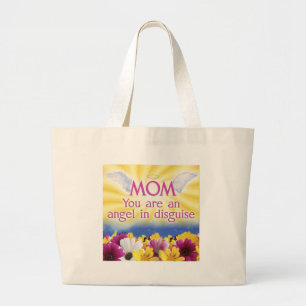 Angel in Disguise Large Tote Bag