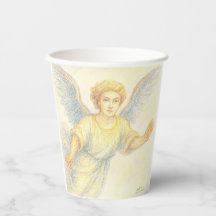 Angel in flight with a smile