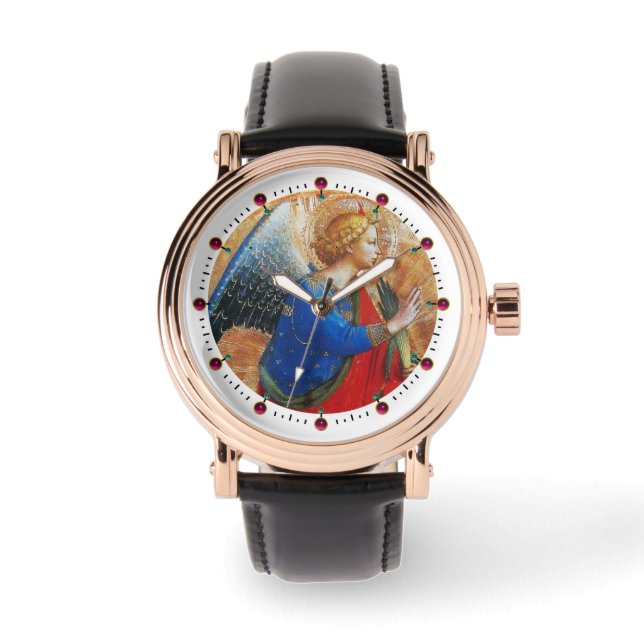 ANGEL IN GOLD RED AND BLUE WATCH (Front)
