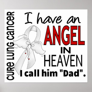 Angel In Heaven Dad Lung Cancer Poster