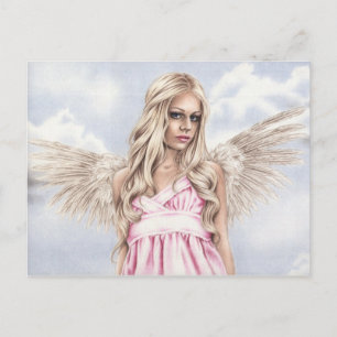 Angel in pink Postcard