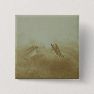 Angel in Prayer, c.1826-34 2 Inch Square Button