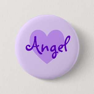 Angel in Purple 2 Inch Round Button