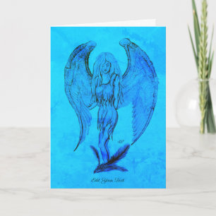 Angel in Tattoo Style Card