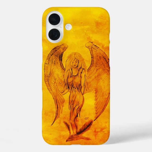 Angel in Tattoo Style Case-Mate iPhone Case (Back)