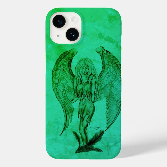 Angel in Tattoo Style Case-Mate iPhone Case (Back)