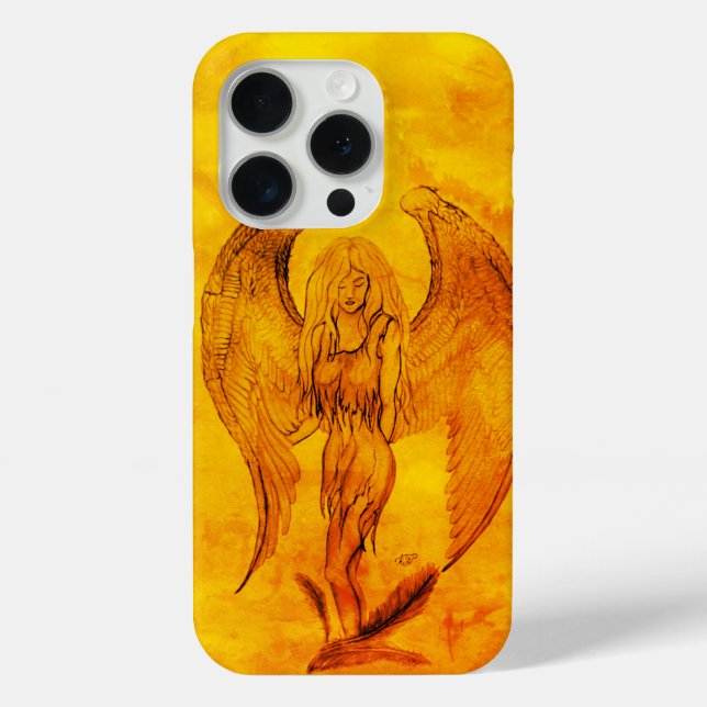 Angel in Tattoo Style Case-Mate iPhone Case (Back)