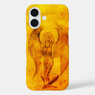 Angel in Tattoo Style iPhone 16 Case