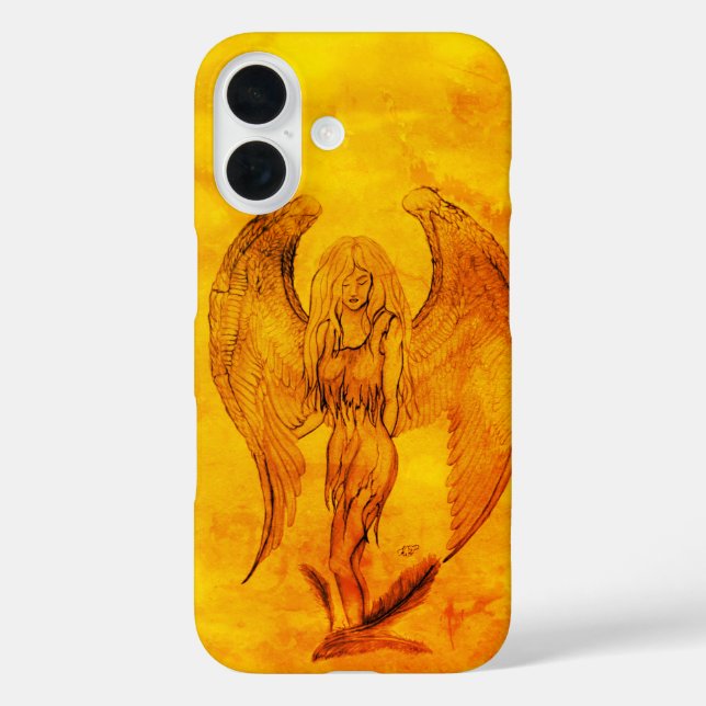 Angel in Tattoo Style Case-Mate iPhone Case (Back)
