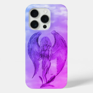 Angel in Tattoo Style iPhone 15 Pro Case