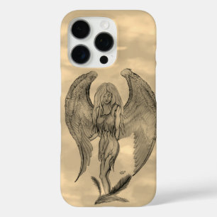 Angel in Tattoo Style iPhone 16 Pro Case