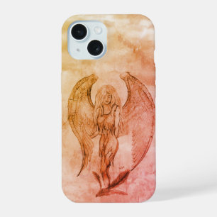 Angel in Tattoo Style iPhone 15 Case