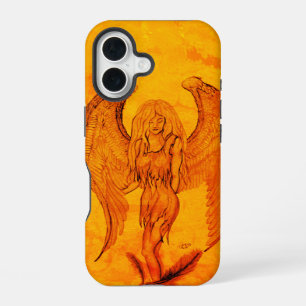 Angel in Tattoo Style iPhone 16 Case