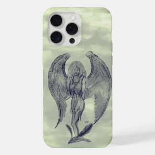 Angel in Tattoo Style iPhone 15 Pro Max Case