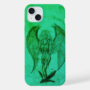 Angel in Tattoo Style iPhone 15 Plus Case