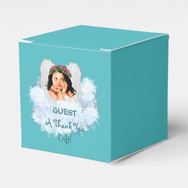 ANGEL IN THE CLOUDS 2, PARTY FAVOR BOX,square Box (Front Side)