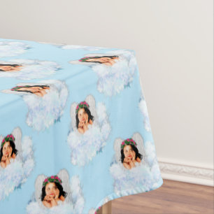 ANGEL IN THE CLOUDS 4-52x70 COTTON TABLECLOTH