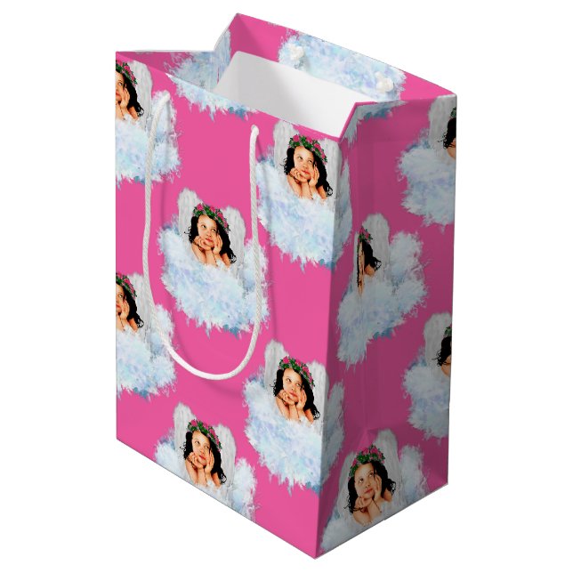 Angel in the Clouds 5-Pink-GIFT BAG m (Back Angled)