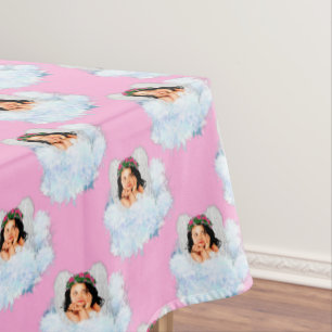 ANGEL IN THE CLOUDS 6-52x70 COTTON TABLECLOTH
