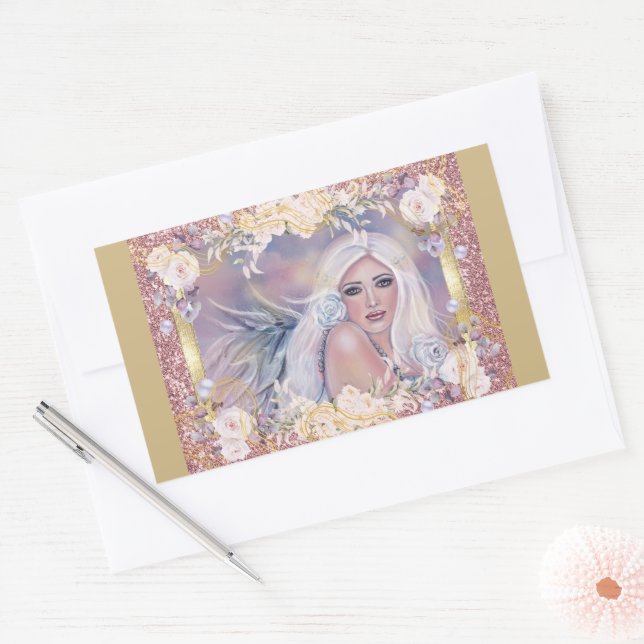 Angel in the morning sun by Renee Lavoie Sticker (Envelope)