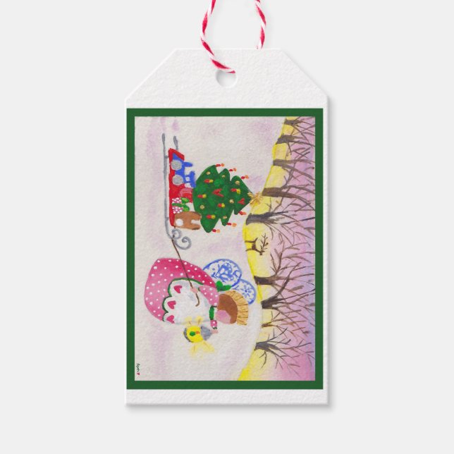 Angel in Woods gift tag (Front)