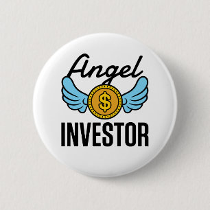Angel Investor Investing Start-Up Business 2 Inch Round Button