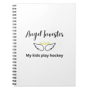 Angel Investor-My Kids Play Hockey (Light) Notebook