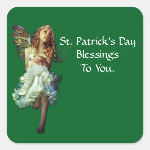 Angel  Irish Blessings Square Sticker