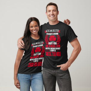 Angel Job Hero Clinical Trial Nurse Gift T-Shirt
