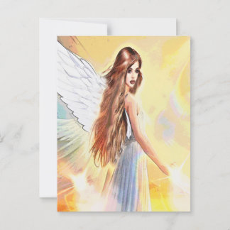 Angel Joy Wisdom Creativity Archangel Jophiel Art Postcard